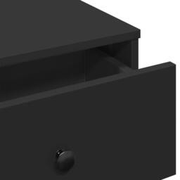 Berkfield Home Coffee Table Black 60x45x31 cm Engineered Wood - Size: 60 x 45 x 31 cm - thumbnail 8