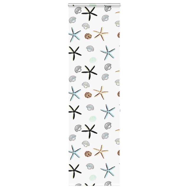 Berkfield Home Shower Roller Blind with Cassette 70x240 cm Fabric Width 66 cm in Black - image 1