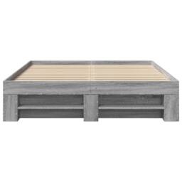 Berkfield Home Bed Frame without Mattress Grey Sonoma 140x190 cm Engineered Wood - thumbnail 5
