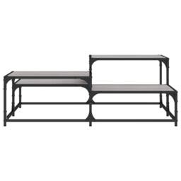 Berkfield Home Durable Coffee Table Grey Sonoma 107x107x40 cm Engineered Wood - Size: 107 x 107 x 40 cm - thumbnail 5