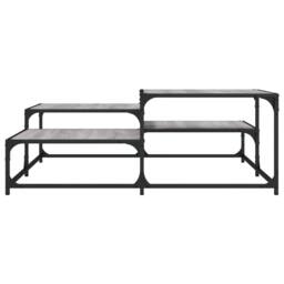 Berkfield Home Durable Coffee Table Grey Sonoma 107x107x40 cm Engineered Wood - Size: 107 x 107 x 40 cm - thumbnail 4