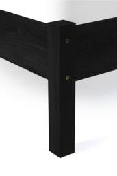 Julian Bowen Padstow Rattan Effect Bed in Black - Size: Double - thumbnail 8