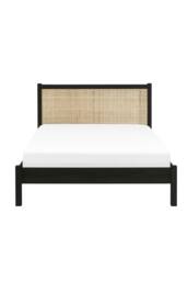 Julian Bowen Padstow Rattan Effect Bed in Black - Size: Double - thumbnail 4