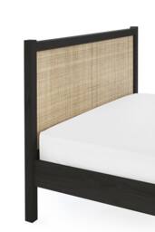 Julian Bowen Padstow Rattan Effect Bed in Black - Size: Double - thumbnail 6