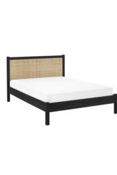 Julian Bowen Padstow Rattan Effect Bed in Black - Size: Double - thumbnail 3