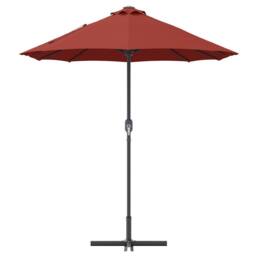 Berkfield Home Modern Garden Parasol Folding Terracotta 380 x 196 x 235 cm - thumbnail 6