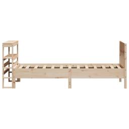 Berkfield Home Decorative Bed Frame without Mattress 75x190 cm Small Single Soli in Light Tan - thumbnail 5