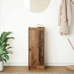 Berkfield Home Sideboard Old Wood 29.5x34x76 cm Engineered Wood in Brown - thumbnail 3