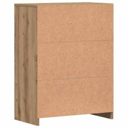 Berkfield Home Classic Bathroom Cabinet Artisan Oak 60x33x80 cm Engineered Wood in Brown - Size: 60 x 33 x 80 cm - thumbnail 6