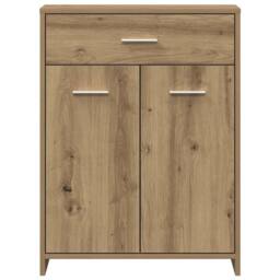 Berkfield Home Classic Bathroom Cabinet Artisan Oak 60x33x80 cm Engineered Wood in Brown - Size: 60 x 33 x 80 cm - thumbnail 4