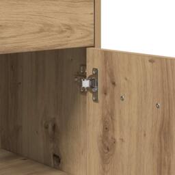 Berkfield Home Classic Bathroom Cabinet Artisan Oak 60x33x80 cm Engineered Wood in Brown - Size: 60 x 33 x 80 cm - thumbnail 9