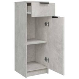 Berkfield Home Classic Bathroom Cabinet Concrete Grey 32x34x90 cm Engineered Wood - Size: 32 x 34 x 90 cm - thumbnail 7