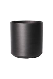 KDMD Dark Grey Metallic Look Cylinder Planter 28cm - thumbnail 2