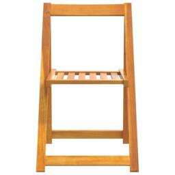 Berkfield Home Folding Garden Chairs 6 pcs Solid Wood Acacia in Brown - thumbnail 4