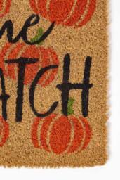 Homescapes Pumpkin Patch Non-Slip Coir Doormat, 40 x 60 cm in Orange - thumbnail 2