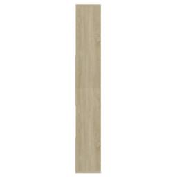 Berkfield Home Book Cabinet Sonoma Oak 67x24x161 cm Engineered Wood in Light Oak - Size: 67 x 24 x 161 cm - thumbnail 9