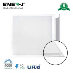 ENER-J 595x595 Backlit Panels 2pcs Pack, Lifud Driver, 4000 lumens, TPA Diffuser, 5 Years, 6500K in White - thumbnail 3