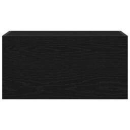 Berkfield Home Bathroom Wall Cabinet Black 60x25x30 cm Engineered Wood - Size: 60 x 25 x 30 cm - thumbnail 6
