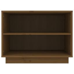 Berkfield Home Shoe Cabinet Honey Brown 60x34x45 cm Solid Wood Pine - Size: 60 x 34 x 45 cm - thumbnail 5