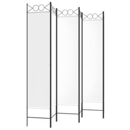 Berkfield Home 6-Panel Room Divider White 240x200 cm Fabric - thumbnail 5