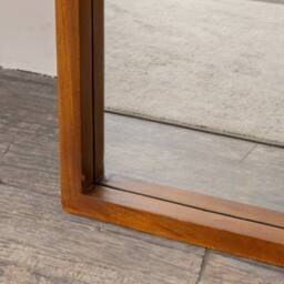 Melody Maison Dark Wood Framed Arched Wall & Leaner Mirror - 60cm X 140cm in Brown - Size: 60 cm X 140 cm - thumbnail 3