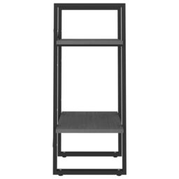 Berkfield Home 2-Tier Book Cabinet Grey 40x30x70 cm Solid Pine Wood - Size: 40 x 30 x 70 cm - thumbnail 6