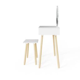 GFW Signy LED Dressing Table Set in White - thumbnail 5