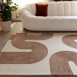 The Rug Shop UK Wool Modern Cream Easy to clean Area Rug - Size: 160 cm x 230 cm - thumbnail 2