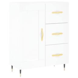 Berkfield Home Highboard White 69.5x34x180 cm Engineered Wood - thumbnail 7