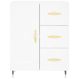 Berkfield Home Highboard White 69.5x34x180 cm Engineered Wood - thumbnail 8
