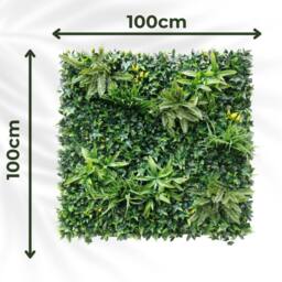 Ark Mat Greenwheat Artificial Plant Wall Panel 1x1m - Indoor & Outdoor in Green - thumbnail 2