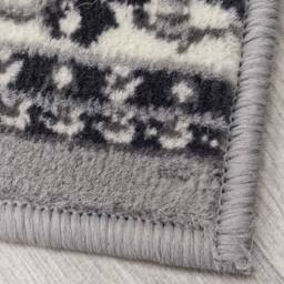 runrug Hallway Carpet Runner Rug - Soft & Comfy, 9mm - 'Peacock' in Grey - Size: 60 cm x 150 cm - thumbnail 2