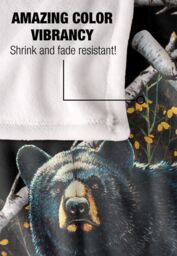 JQ Licensing Bs-Jp Black Bears Silky Touch Super Soft Throw Blanket 152 X 127 cm in White - thumbnail 4