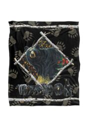 JQ Licensing Bs-Jp Black Bears Silky Touch Super Soft Throw Blanket 152 X 127 cm in White - thumbnail 1