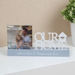 "Widdop Celebrations 'Our Home' Decorative Photo Frame - 4 x 4""" - thumbnail 2