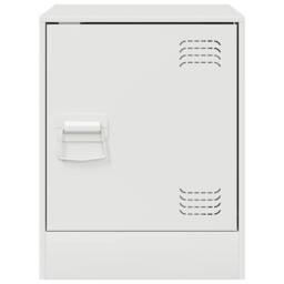 Berkfield Home Bedside Cabinets 2 pcs White 34.5x39x44 cm Steel - thumbnail 5