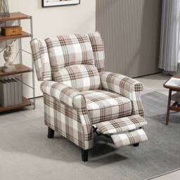 STILVORA Recliner Armchair 160° with Footrest Brown - thumbnail 3