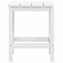 Berkfield Home Garden Adirondack Chairs with Footstool & Table HDPE White - thumbnail 6
