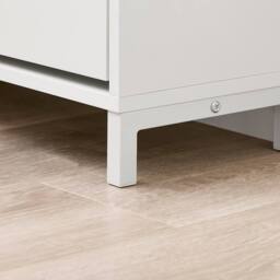 SoBuy Slim Entrance Bench - Storage & Cushion - Nordic in White - thumbnail 5