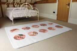 Benjamin Tate Design Plant & Textures In Autumn Style Designer Rug in Natural - Size: Large - thumbnail 3
