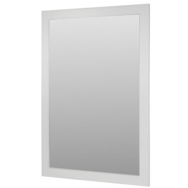 Clifton 80cm x 500mm Bathroom Mirror White Gloss - image 1