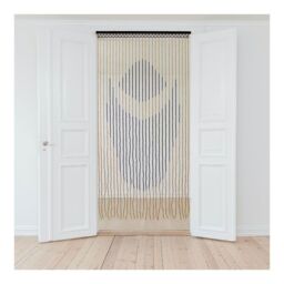 JVL Tuscany Beaded Door Curtain - Lotus in Light Brown - Size: 90 cm width x 175 cm drop - thumbnail 2