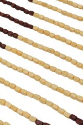 JVL Tuscany Beaded Door Curtain - Lotus in Light Brown - Size: 90 cm width x 175 cm drop - thumbnail 4