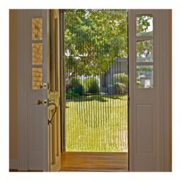 JVL Tuscany Beaded Door Curtain - Lotus in Light Brown - Size: 90 cm width x 175 cm drop - thumbnail 3