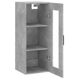 Berkfield Home Wall Mounted Cabinet Concrete Grey 34.5x34x90 cm - thumbnail 6