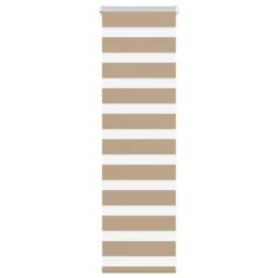 Berkfield Home Elegant Zebra Blind Sand Brown 45x100 cm Fabric Width 40.9 cm Pol - thumbnail 2