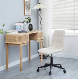 Nordlys Adjustable Ergonomic Office Chair in Beige - thumbnail 2