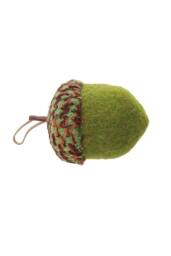 KDMD Green Acorn Ornament 11cm 3 Pack - thumbnail 1