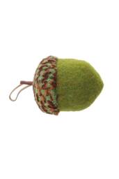 KDMD Green Acorn Ornament 11cm 3 Pack - thumbnail 2