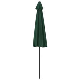Berkfield Home Balcony Parasol with Aluminium Pole Green 270x144 cm Half - thumbnail 5